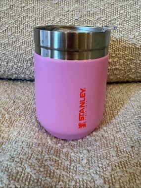 Stanley Pink Travel Tumbler with Stainless Accent